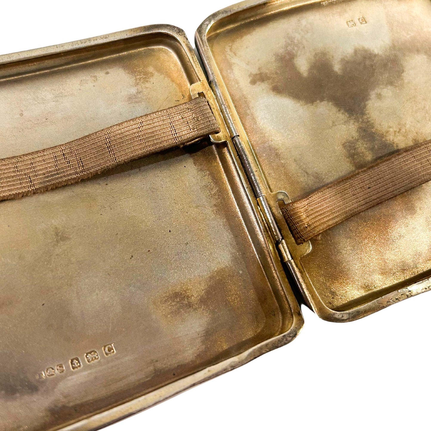 Vintage Sterling Silver Cigarette Case Gold & Silver Pawn Shop