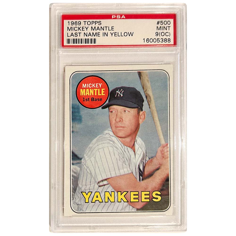 1969 Topps Mickey Mantle PSA 9 – Gold & Silver Pawn Shop