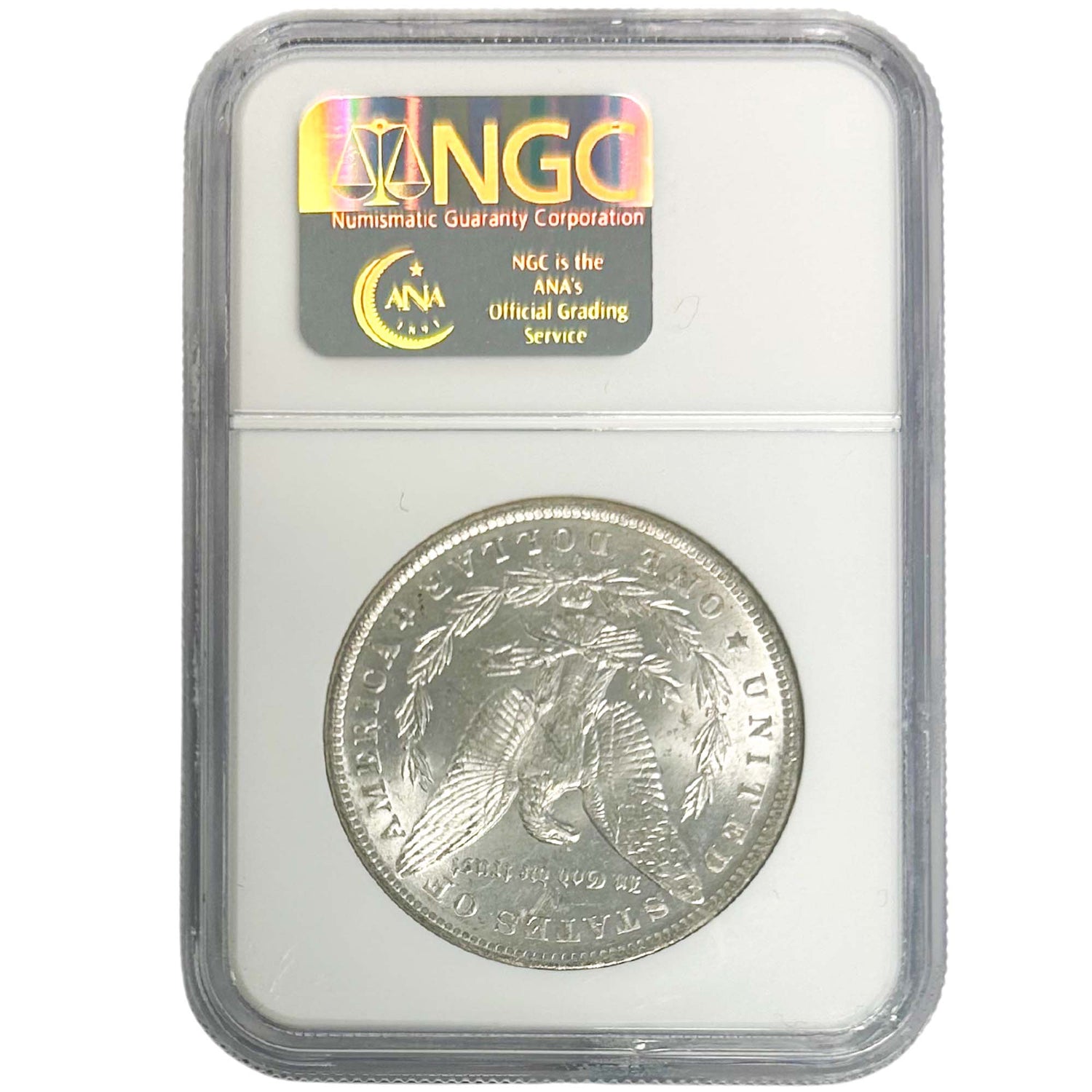 1883 O Morgan Silver Dollar Graded NGCS Back