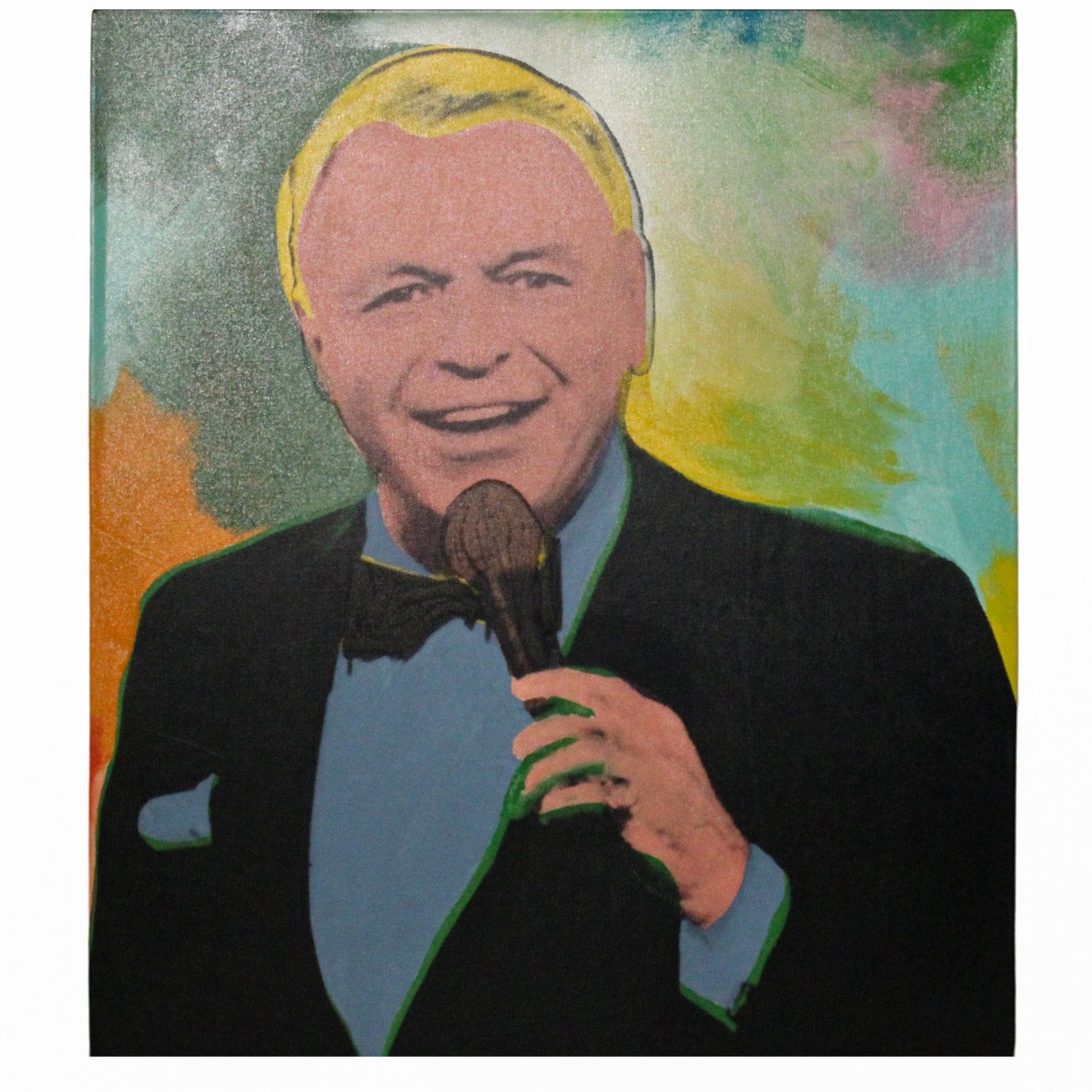 Steve Kaufman; Vegas Crooner (From the Sinatra Legacy Suite) Art Gold & Silver Pawn Shop