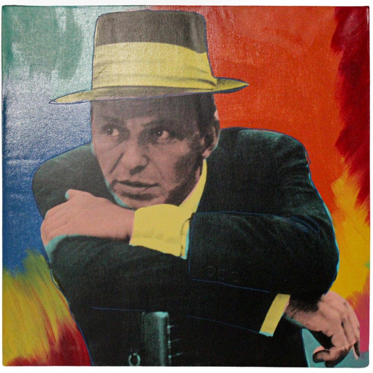 Steve Kaufman; Mr. Entertainer (From the Sinatra Legacy Suite) Art Gold & Silver Pawn Shop