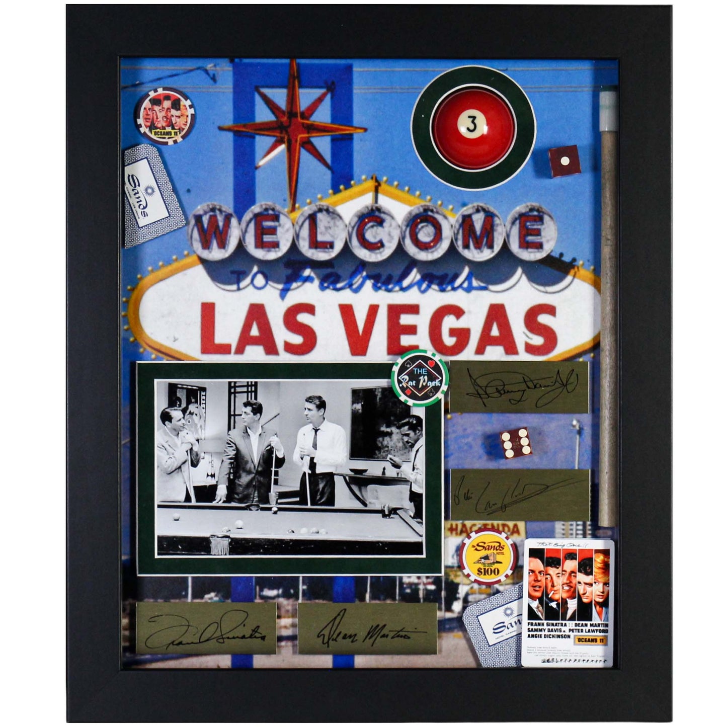 Las Vegas Rat Pack 3D Memorabilia Gold & Silver Pawn Shop