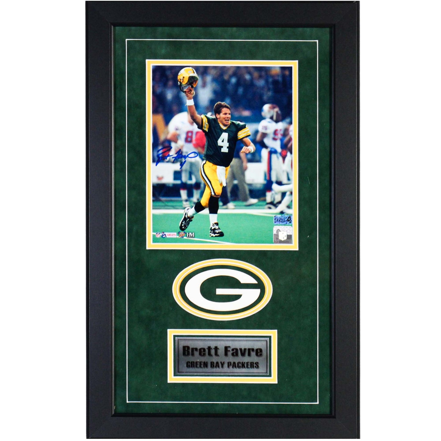 Brett Favre Autographed Packers Memorabilia Gold & Silver Pawn Shop