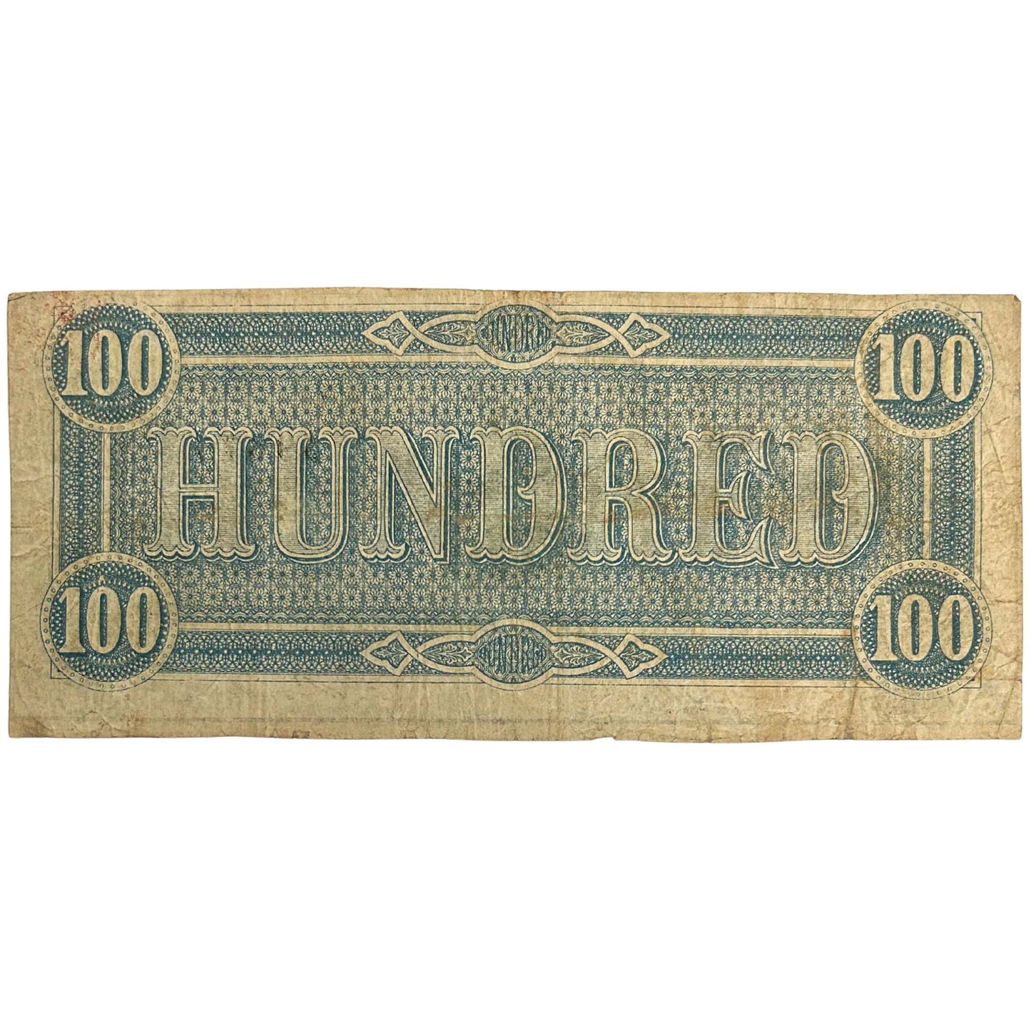 1864 Confederate States of America $100 Gold & Silver Pawn Shop