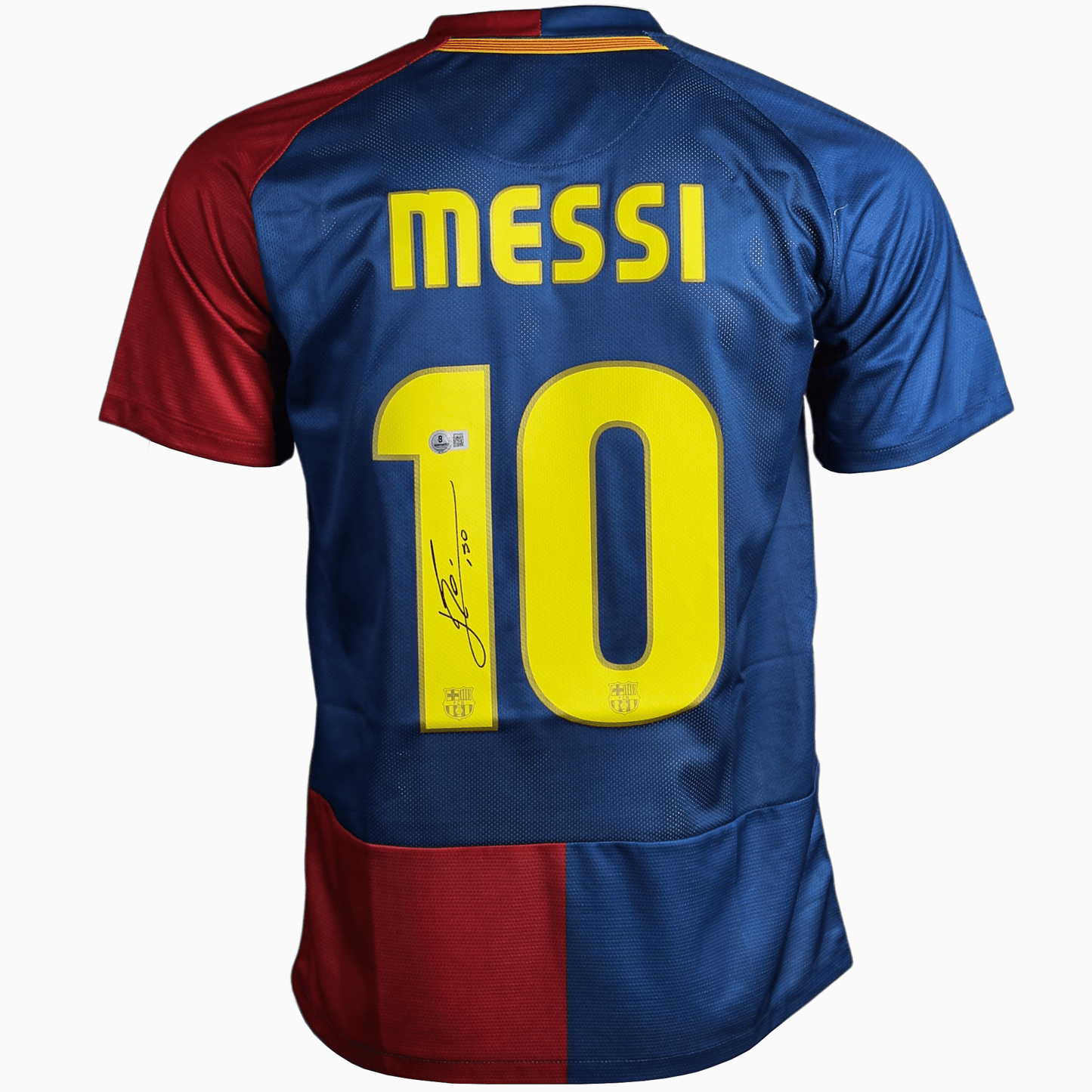 Lionel Messi Signed Barcelona Jersey Gold & Silver Pawn Shop