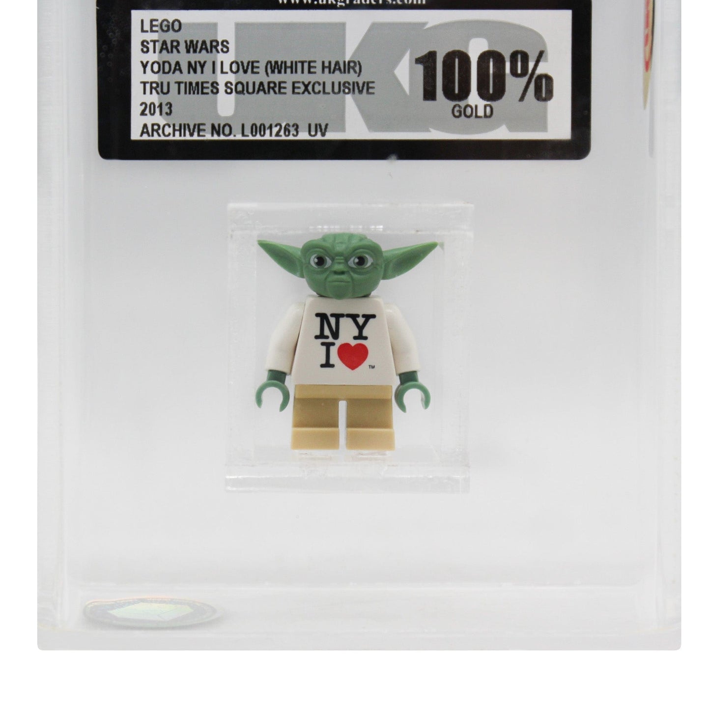 Lego Yoda NY I Love Figurine 2013 TRU Time Square Exclusive Gold & Silver Pawn Shop