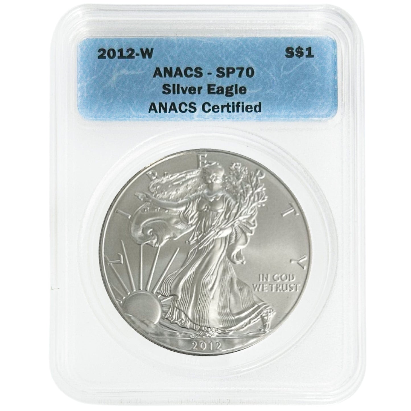 2012-W Silver Eagle SP70 ANACS Gold & Silver Pawn Shop