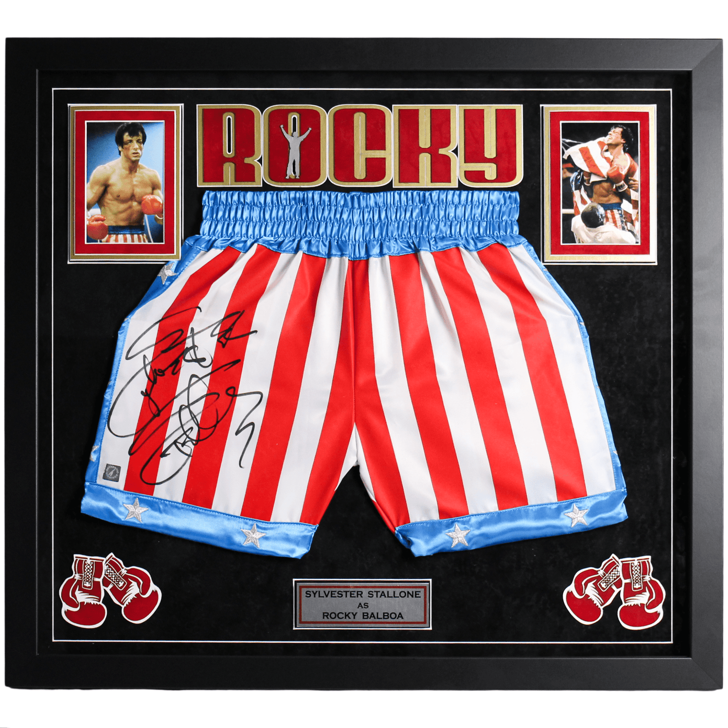 Rocky Balboa Signed Trunks Memorabilia Gold & Silver Pawn Shop