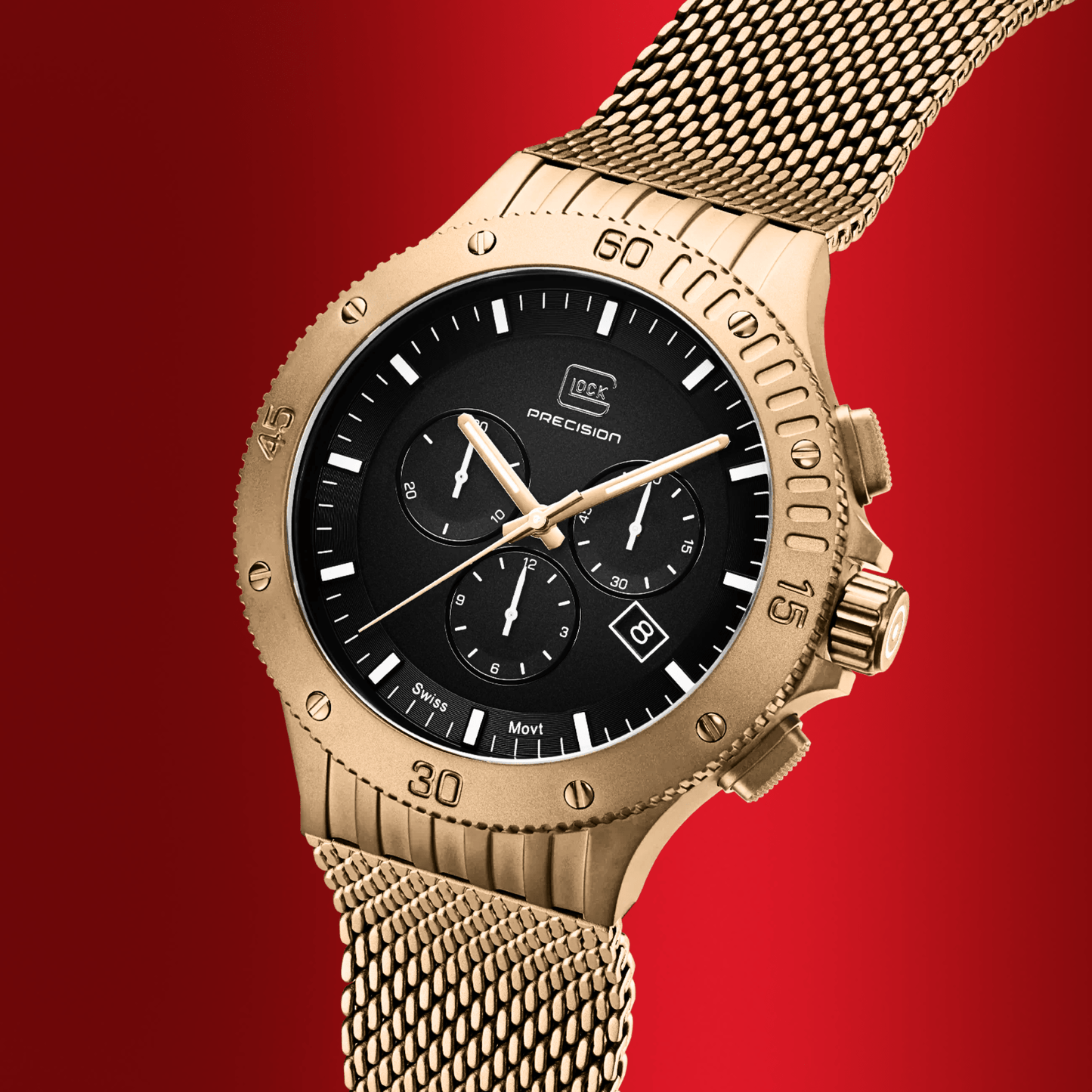 Glock Precision GW-42-1-24 Watch Gold & Silver Pawn Shop