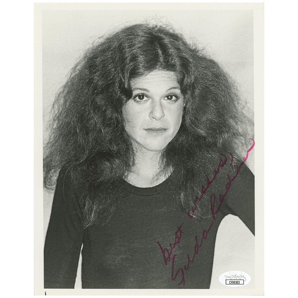 Gilda Radner Signed Black & White Photo Gold & Silver Pawn Shop