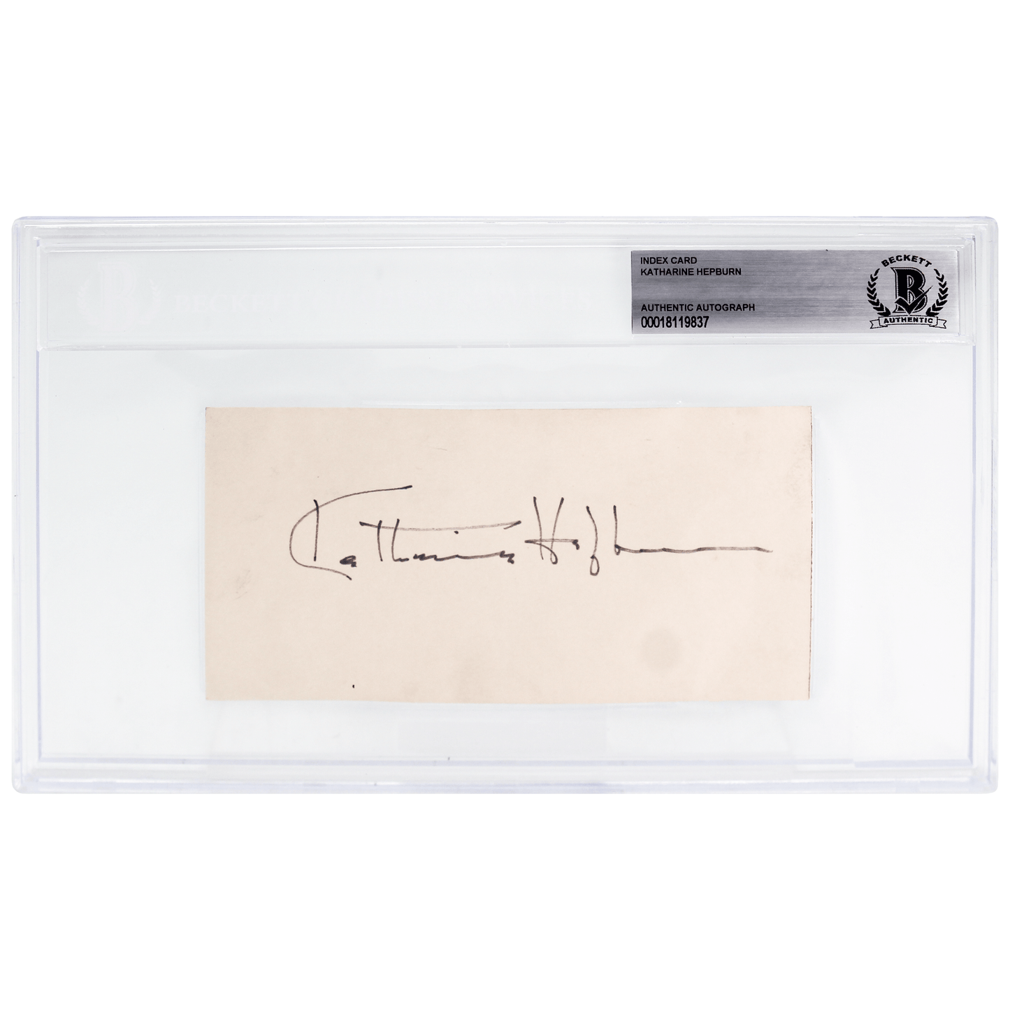 Katharine Hepburn Autograph Gold & Silver Pawn Shop