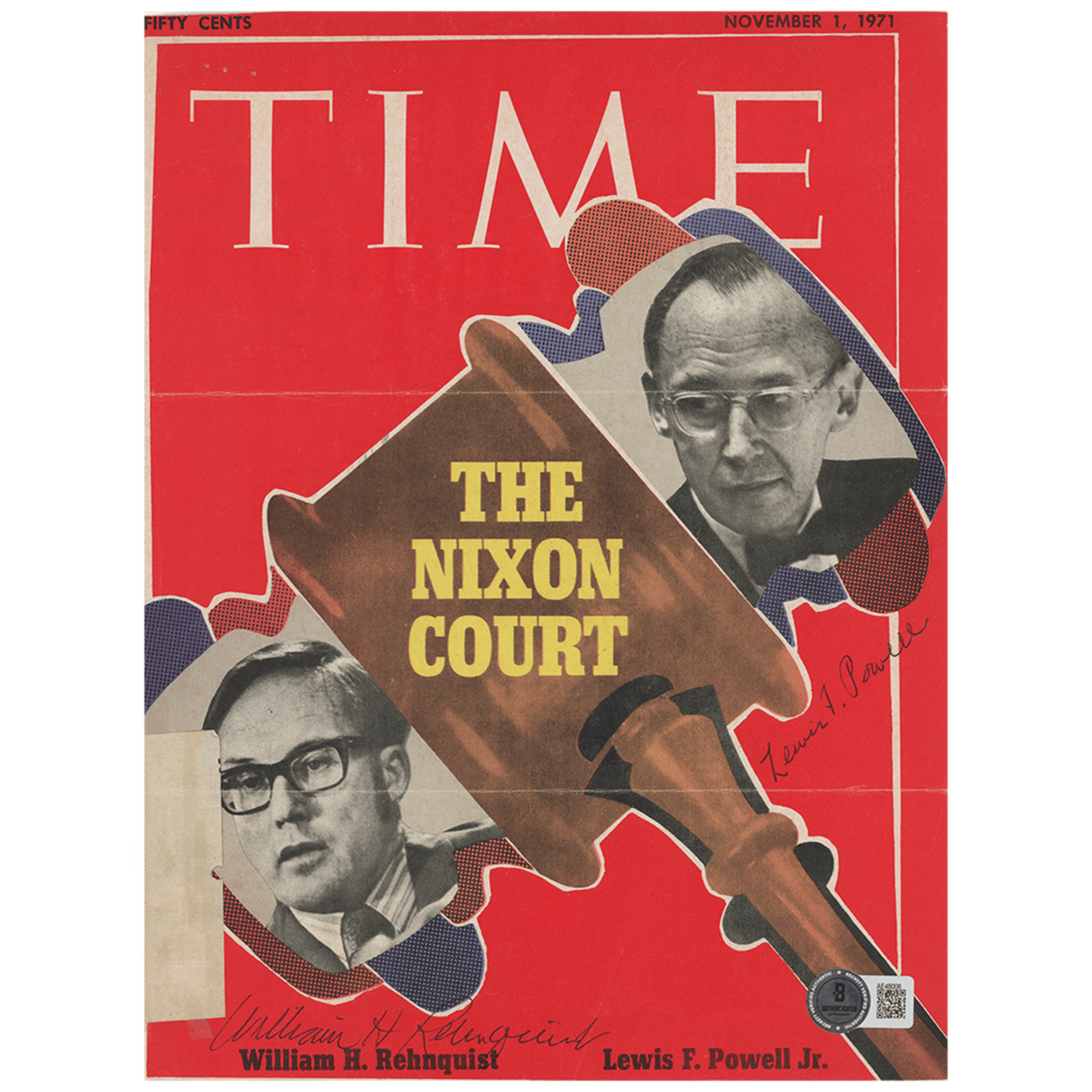 William Rehnquist and Lewis Powell Signed Magazine Gold & Silver Pawn Shop