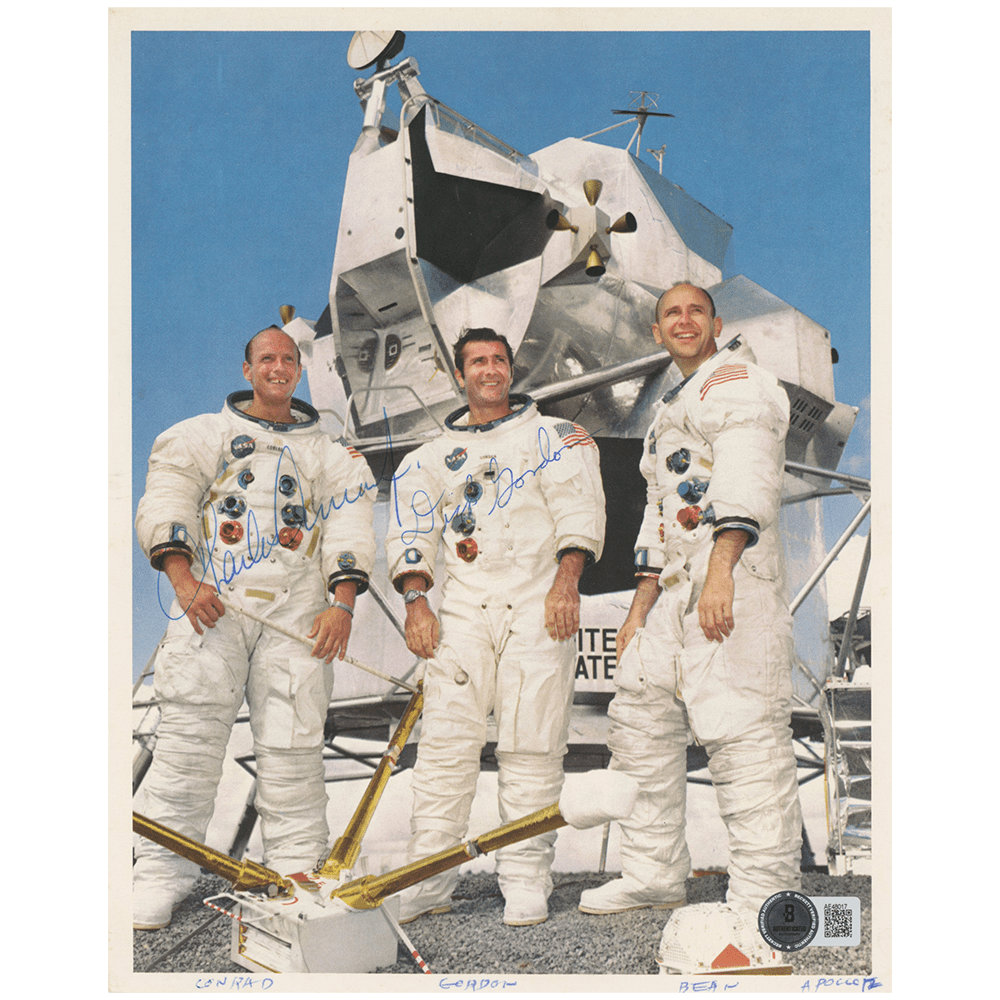 Charles Conrad & Dick Gordon Signed Photo Gold & Silver Pawn Shop