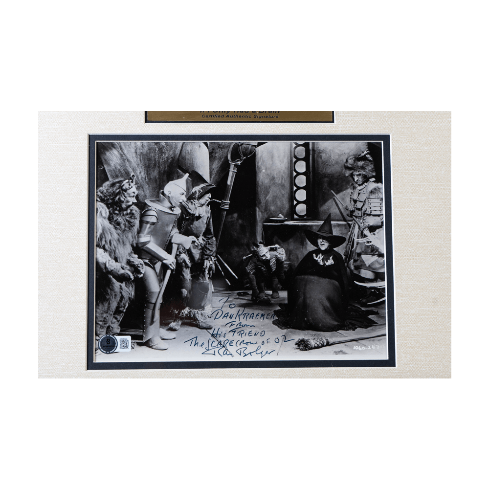 Scarecrow Autographed Wizard of Oz Memorabilia Gold & Silver Pawn Shop