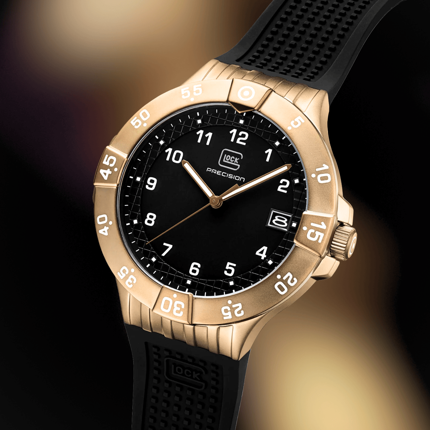 Glock Precision GW-15-7-22 Watch Gold & Silver Pawn Shop