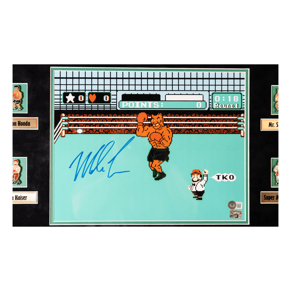 Mike Tyson Signed Punch-out Memorabilia Gold & Silver Pawn Shop