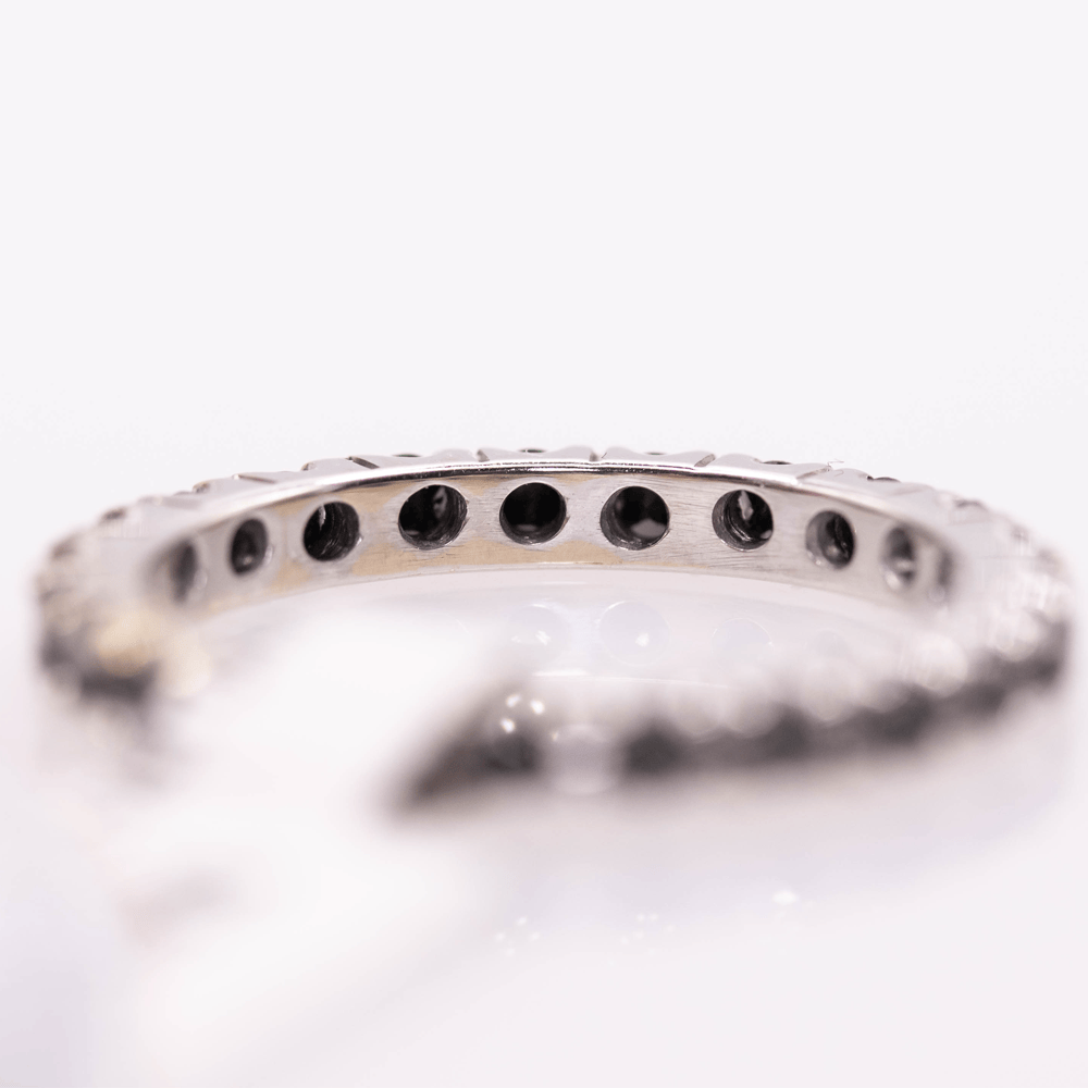 18K Moissanite Eternity Ring Gold & Silver Pawn Shop