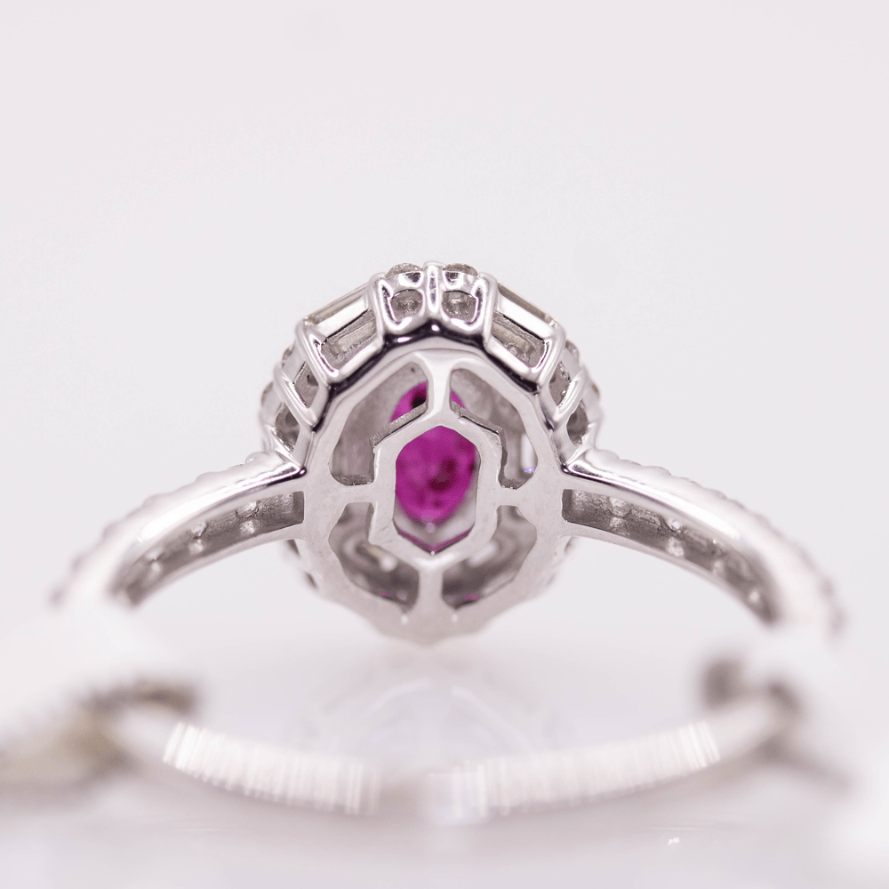 18K Ruby & Diamond White Gold Ring Gold & Silver Pawn Shop