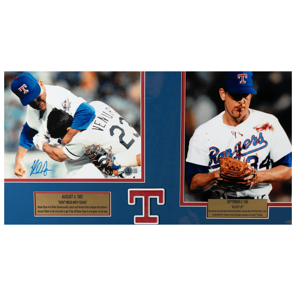 Nolan Ryan Autographed "Don't Mess With Texas" Memorabilia Gold & Silver Pawn Shop
