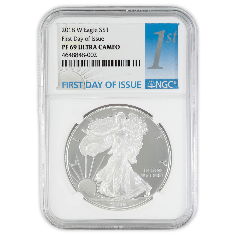 2018 S Eagle S$1 PF 69 Ultra Cameo NGC – Gold & Silver Pawn Shop