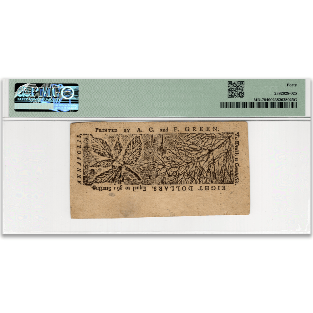 1774 Maryland Colonial Currency PMG Graded Gold & Silver Pawn Shop