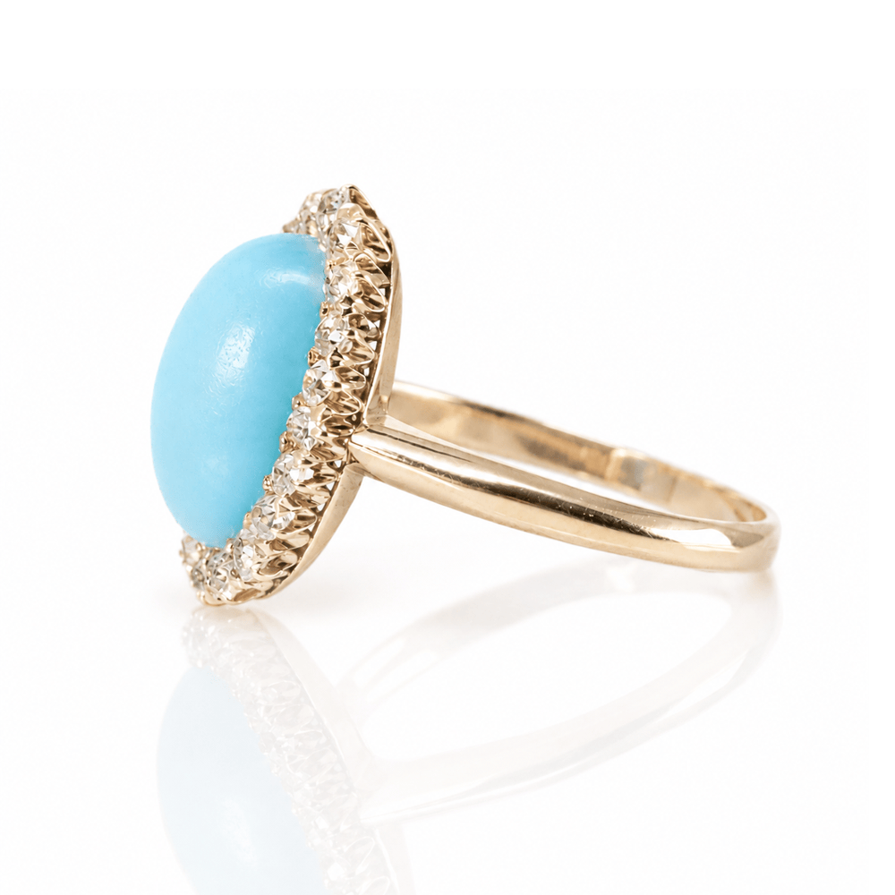 10K Yellow Gold Blue Stone & Diamond Halo Ring
Gold & Silver Pawn Shop
