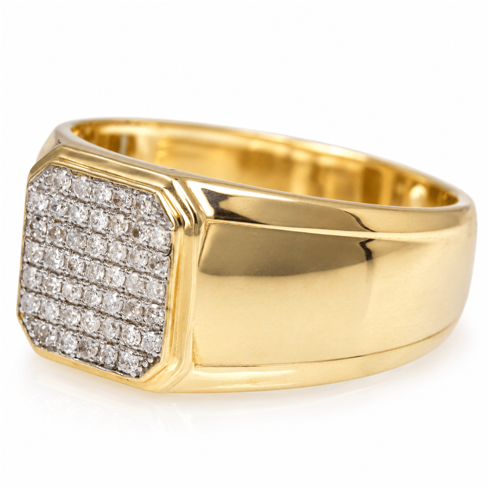 10K Yellow Gold Men's Octagonal Diamond Cluster Ring
Gold & Silver Pawn Shop