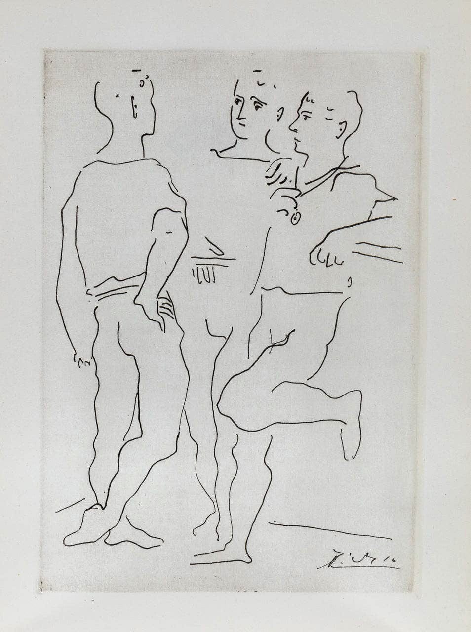 Pablo Picasso: Untitled 3, from "Grâce et Mouvement," 1943 Art G S Pawn
