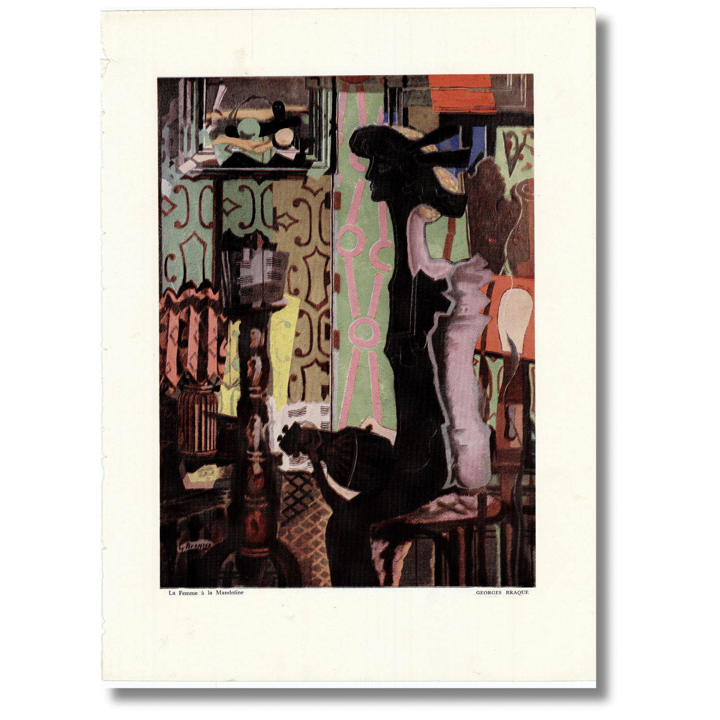 Georges Braque; Le Femme a al Mandoline Art Gold & Silver Pawn Shop