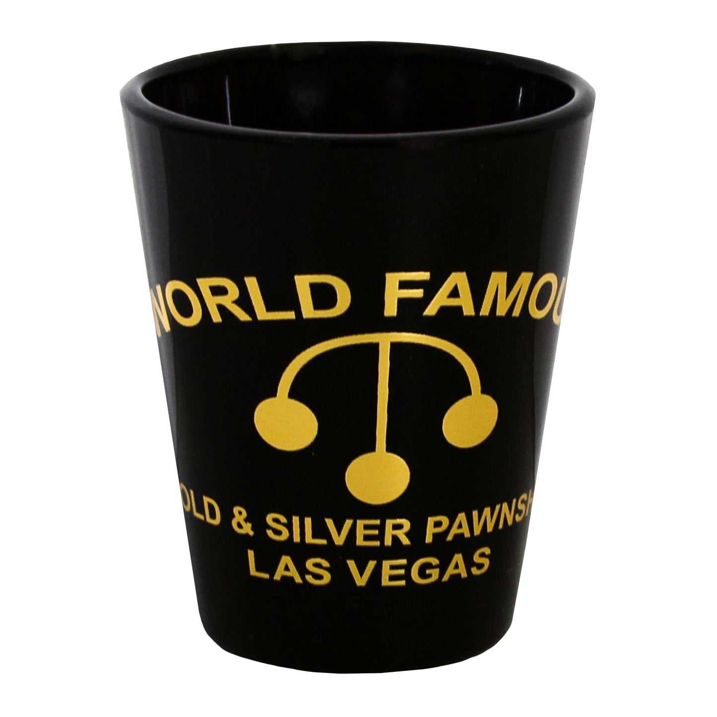 Four Guys Collection Set of 5 Shot Glasses Gold & Silver Pawn Shop