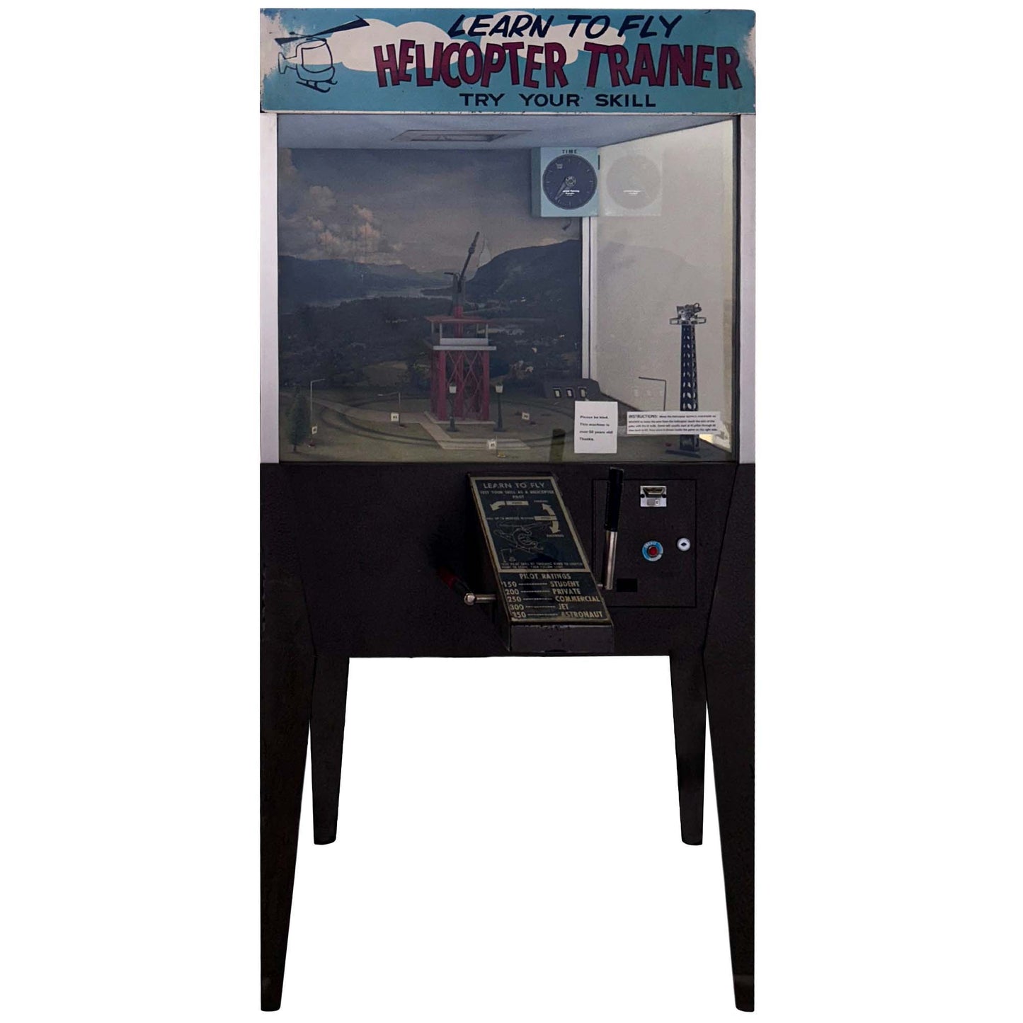 Helicopter Trainer Arcade Machine Gold & Silver Pawn Shop