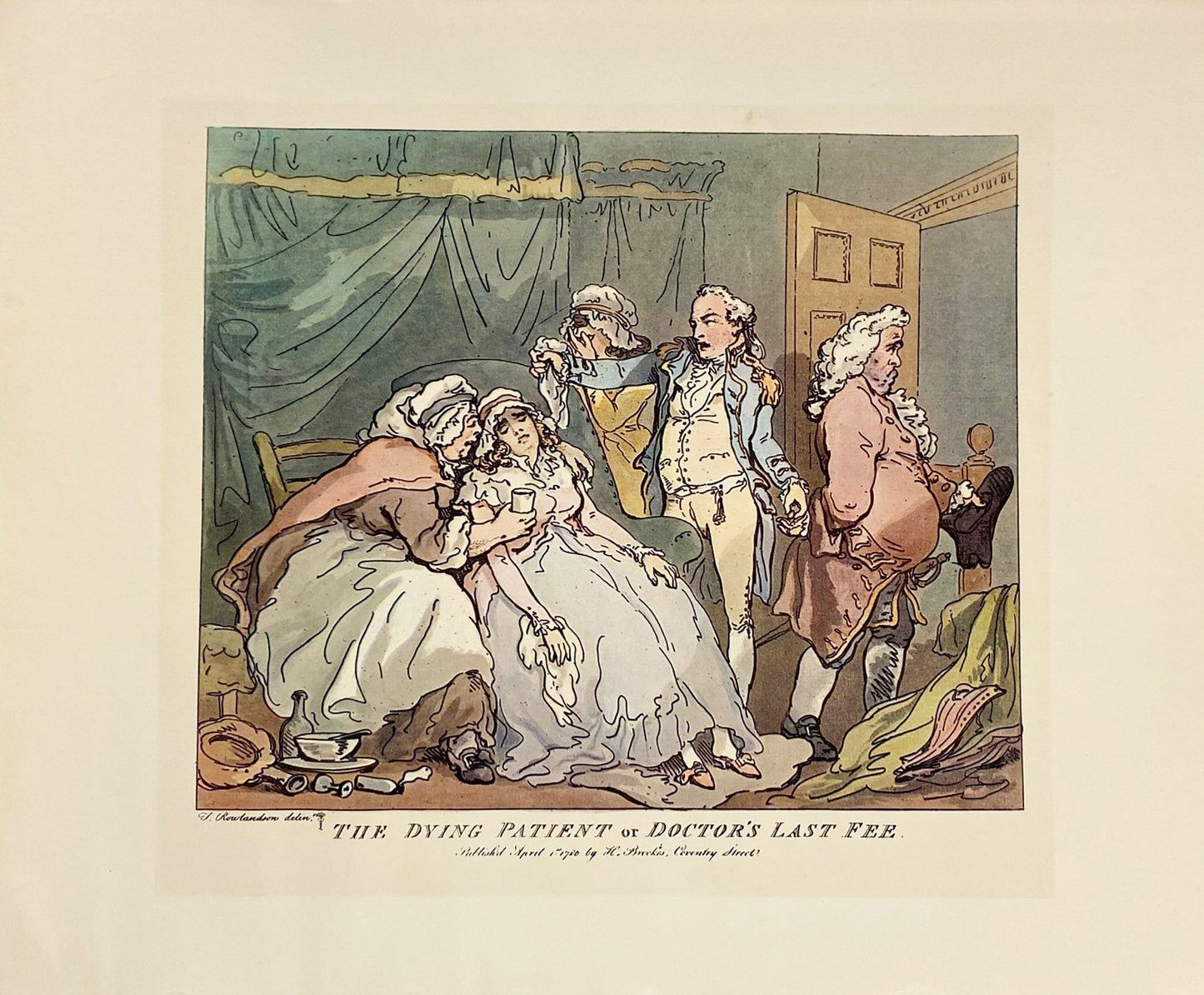Thomas Rowlandson: The Dying Patient Art Gold & Silver Pawn Shop