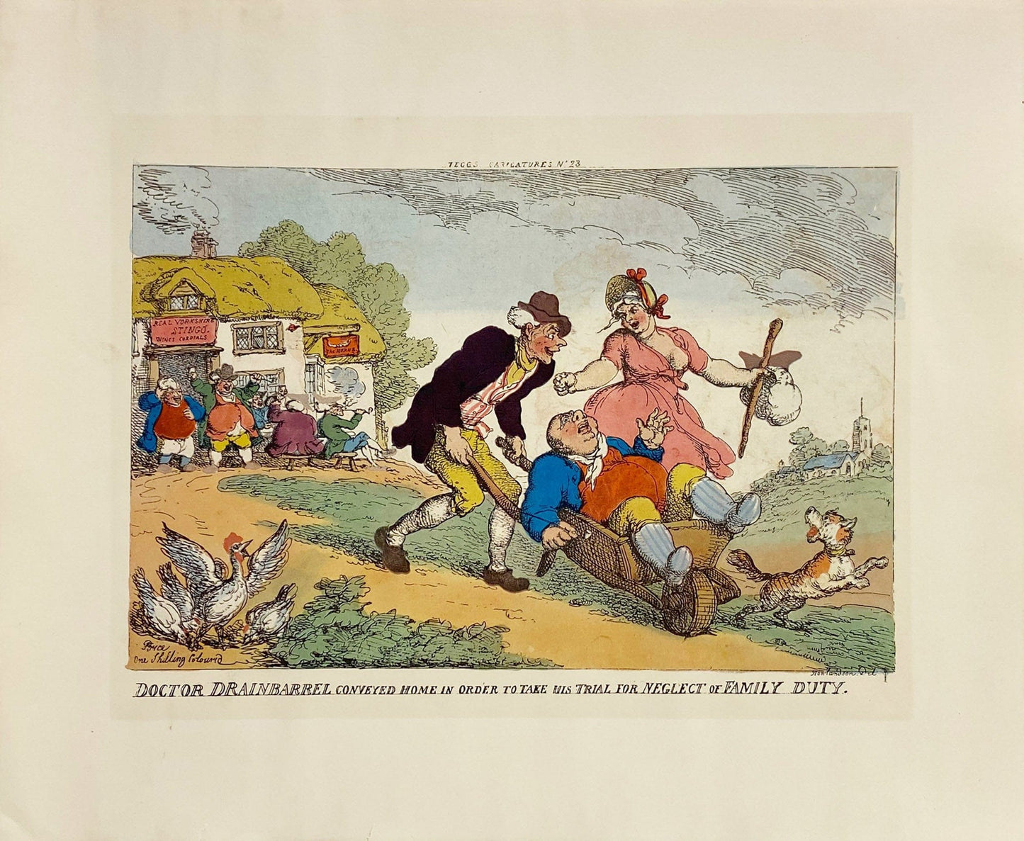 Thomas Rowlandson: Doctor Drainbarrel Art Gold & Silver Pawn Shop