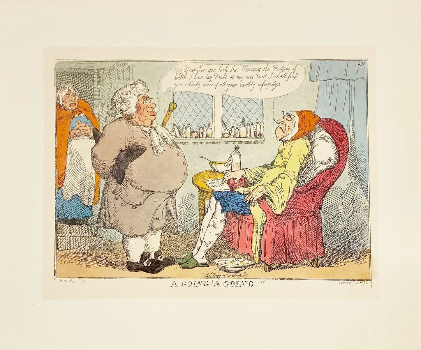 Thomas Rowlandson: A Going! A Going! Art Gold & Silver Pawn Shop