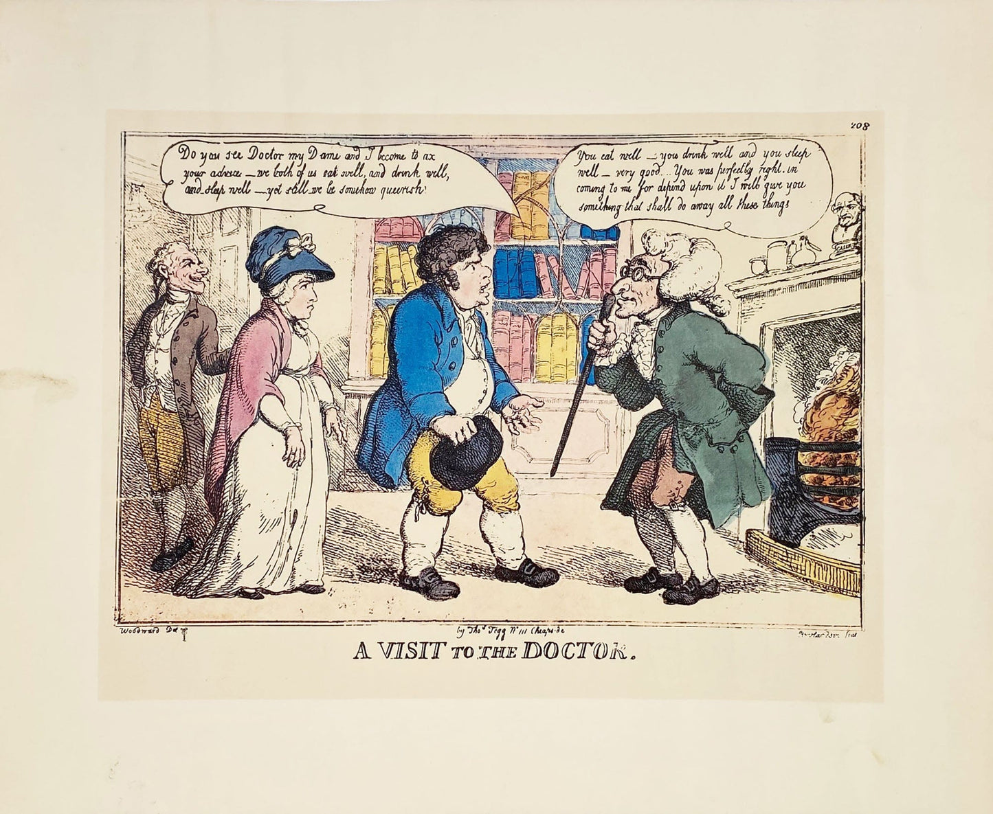 Thomas Rowlandson: A Visit to the Doctor Art Gold & Silver Pawn Shop