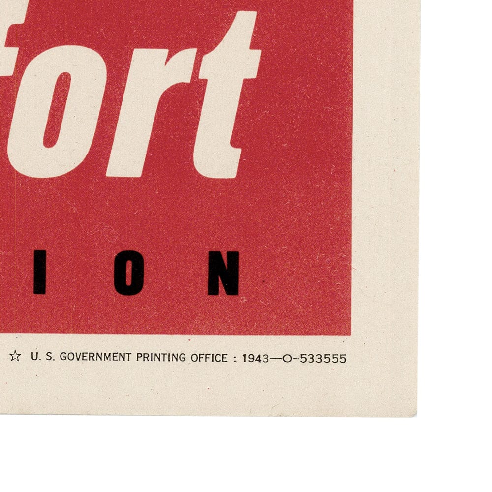 Original "IS YOUR TRIP NECESSARY? " 1943 OWI Poster No. 74 Art G S Pawn