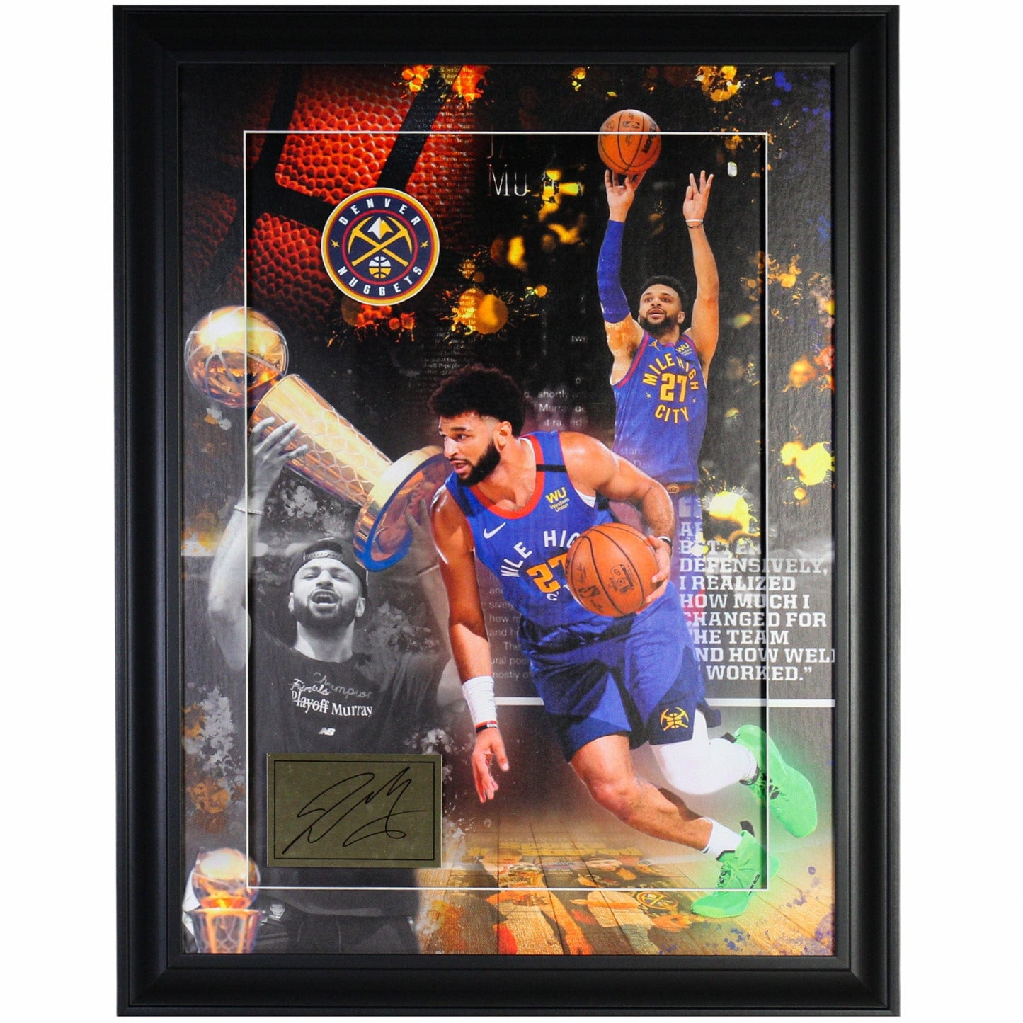 Jamal Murray Denver Nuggets Memorabilia Gold & Silver Pawn Shop