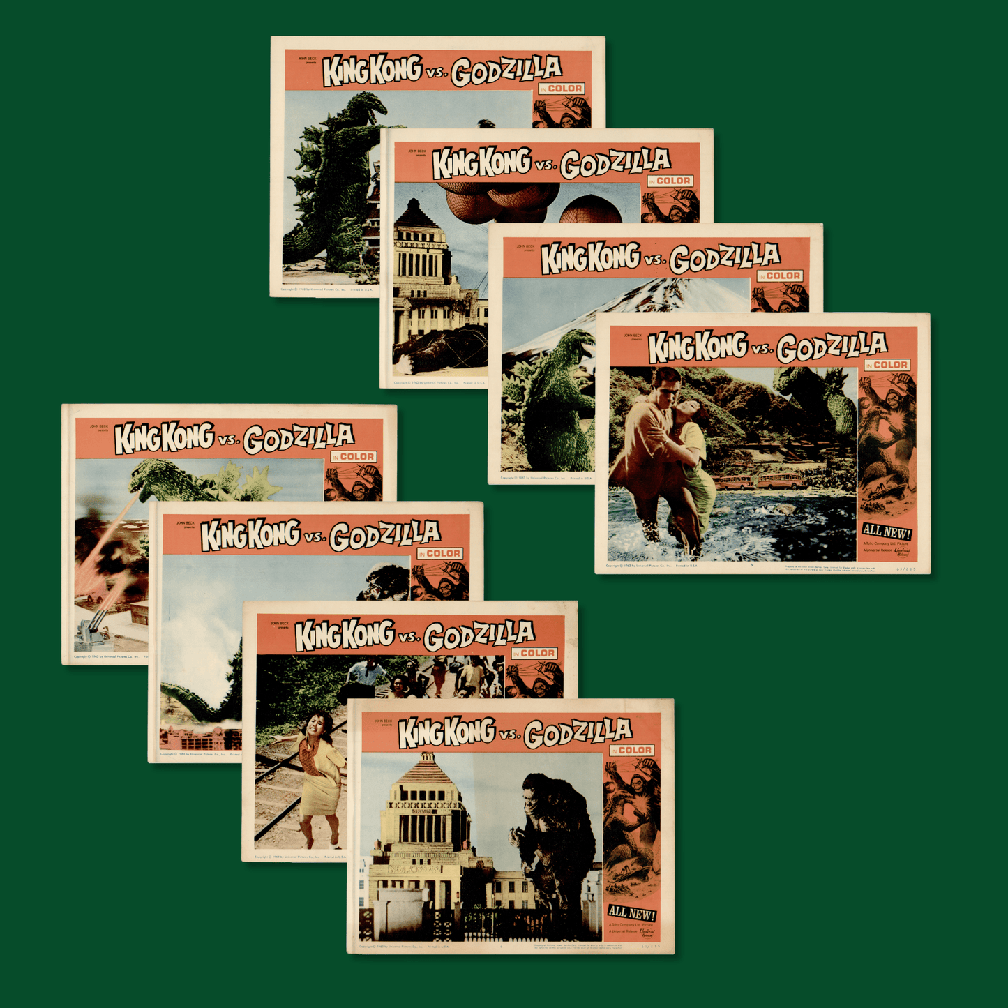 King Kong Vs. Godzilla: Original Lobby Cards, 1963 Art Gold & Silver Pawn Shop