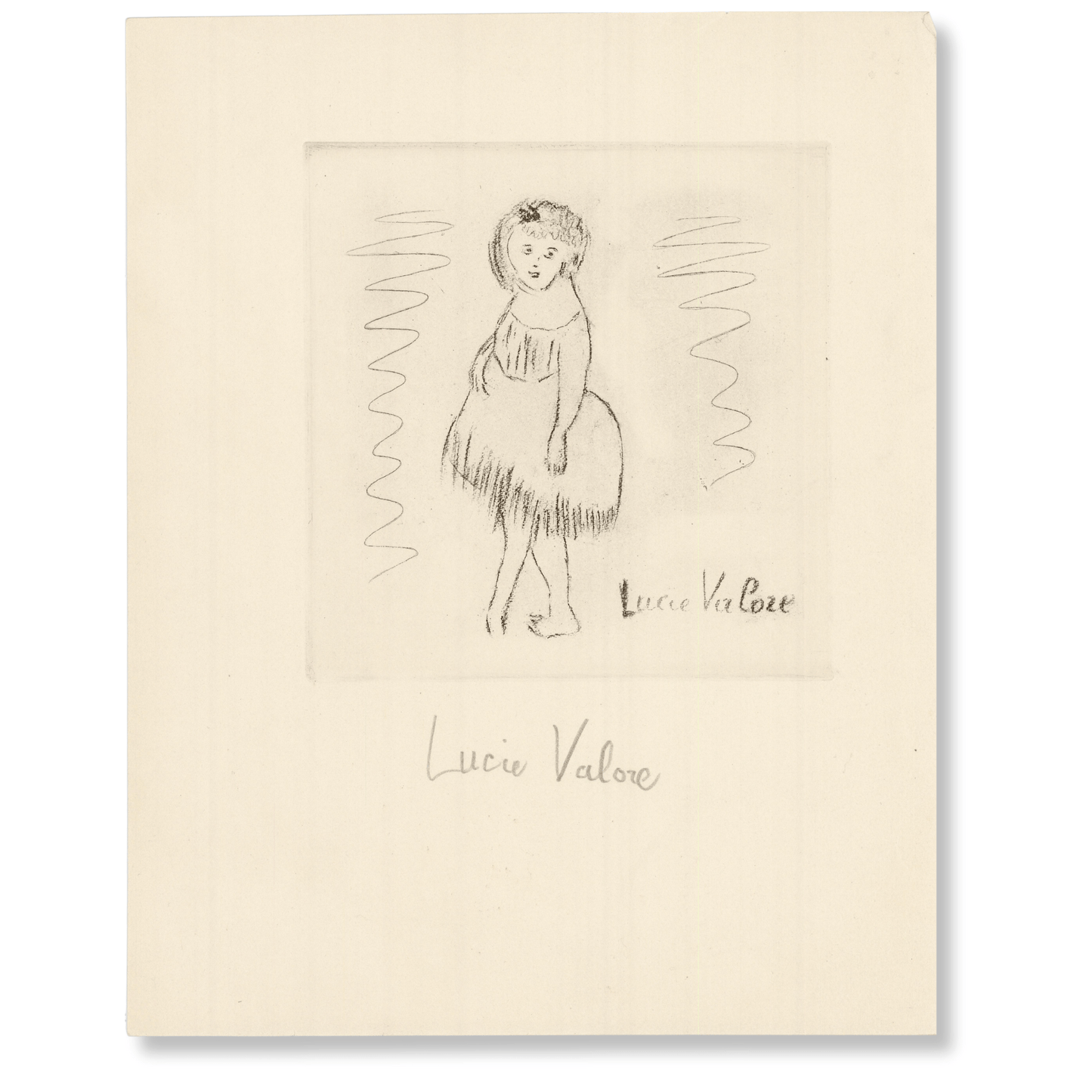 Lucie Valore Artwork; Untitled from Amities de Montmartre Art Gold & Silver Pawn Shop