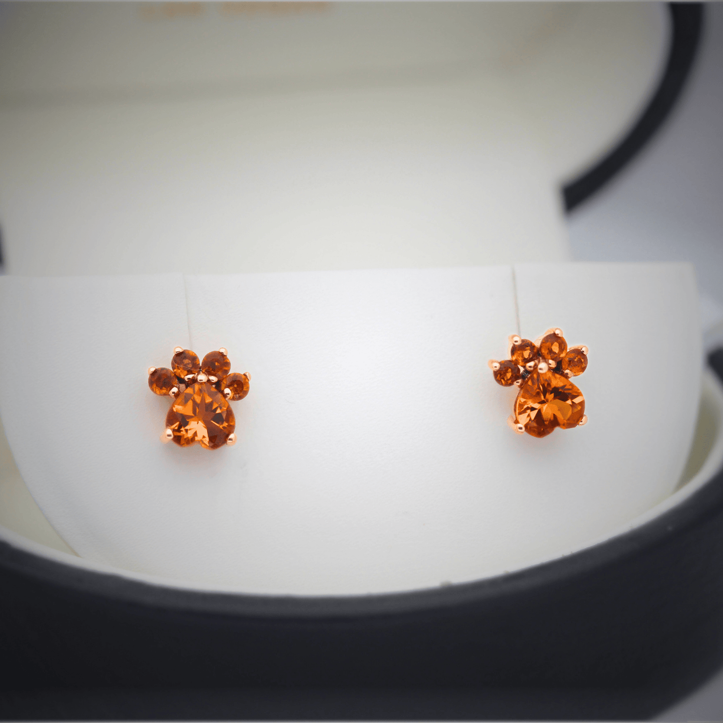 14K Maderia Citrine Paw Studs Gold & Silver Pawn Shop