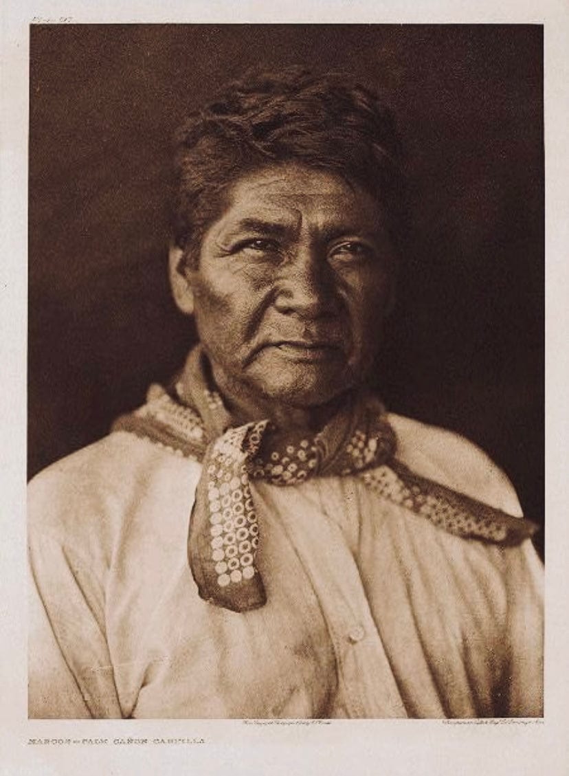 Edward Curtis; Marcos-Palm Canon Cahuilla Art G S Pawn