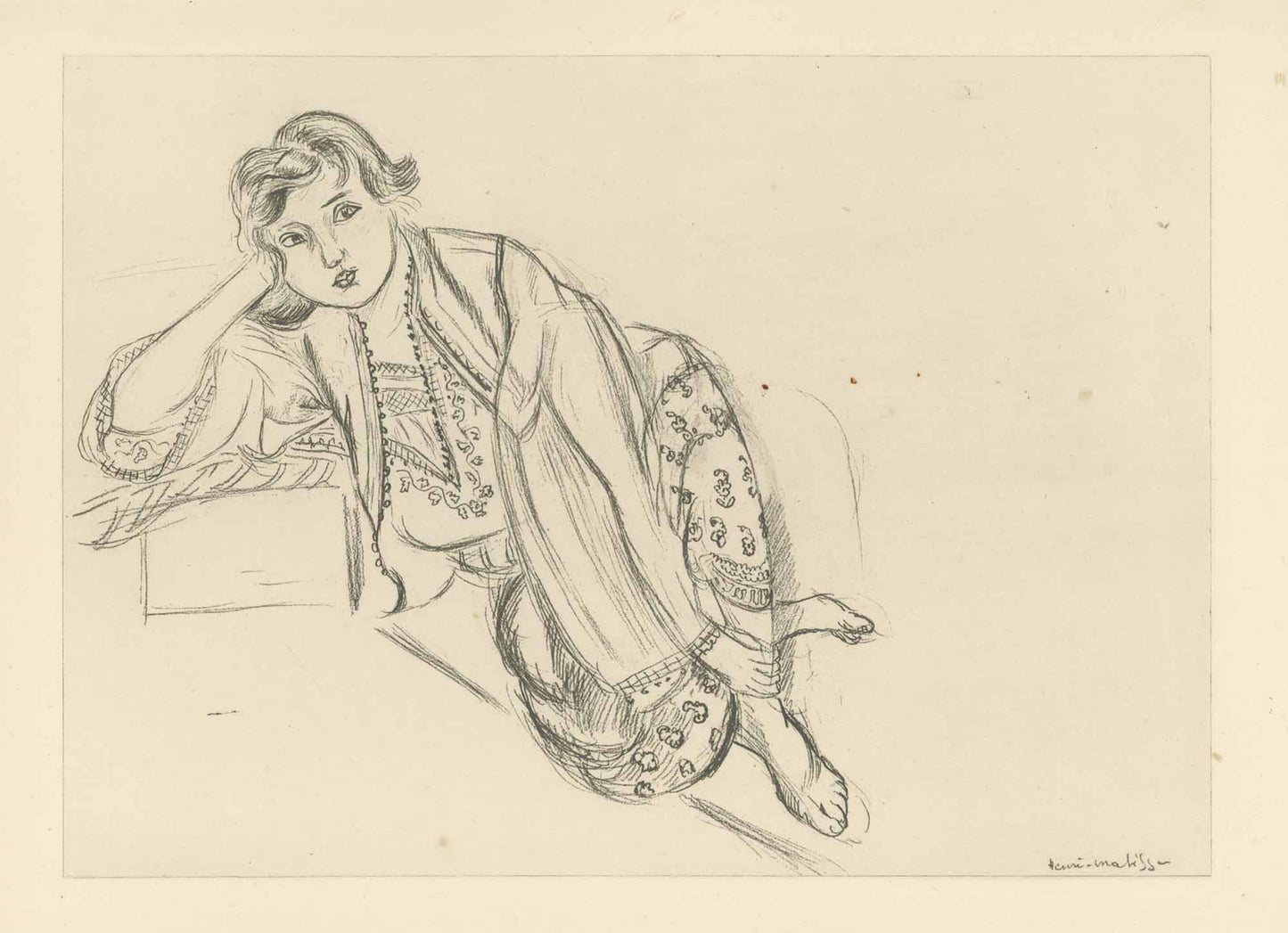 Henri Matisse - Planche L From "Cinquante Dessins" Art G S Pawn
