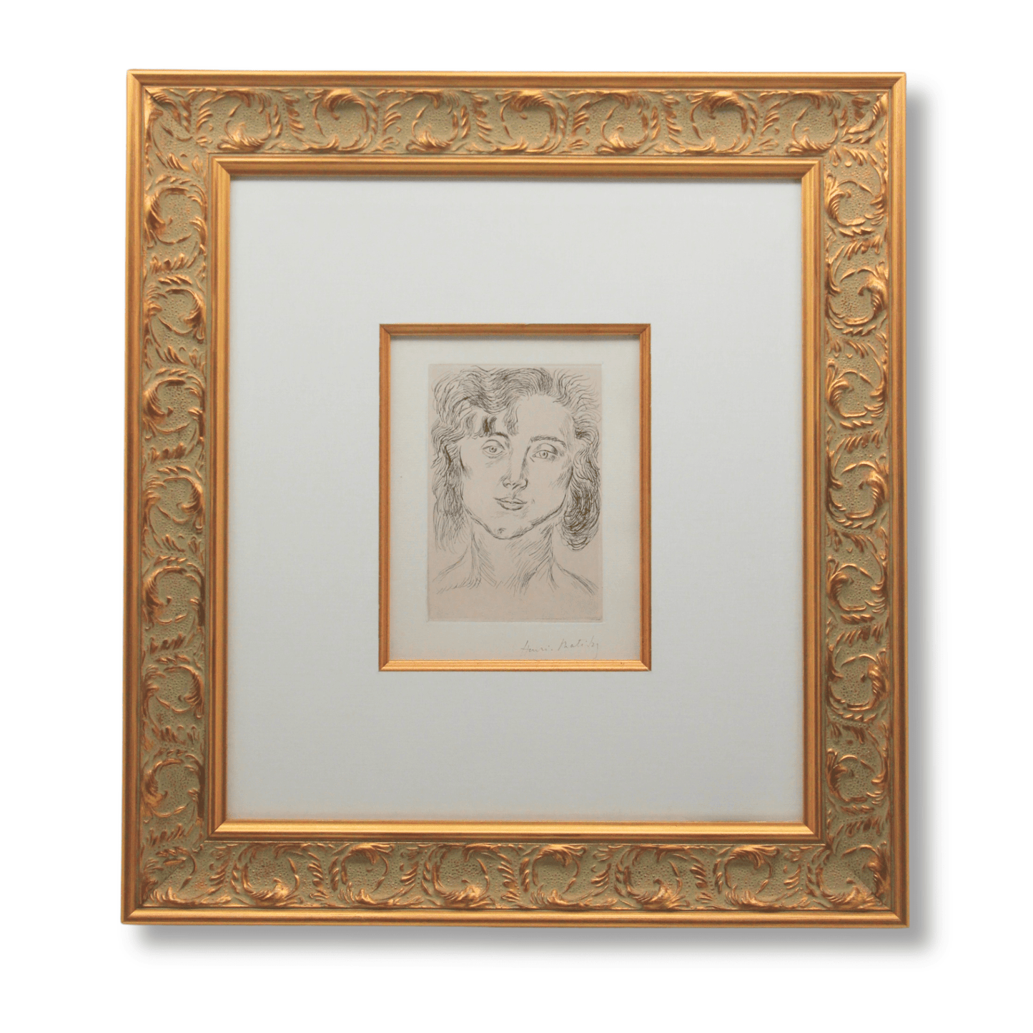 Henri Matisse; Mlle M.M. (Marguerite Matisse) Original Hand Signed Etching Art Gold & Silver Pawn Shop