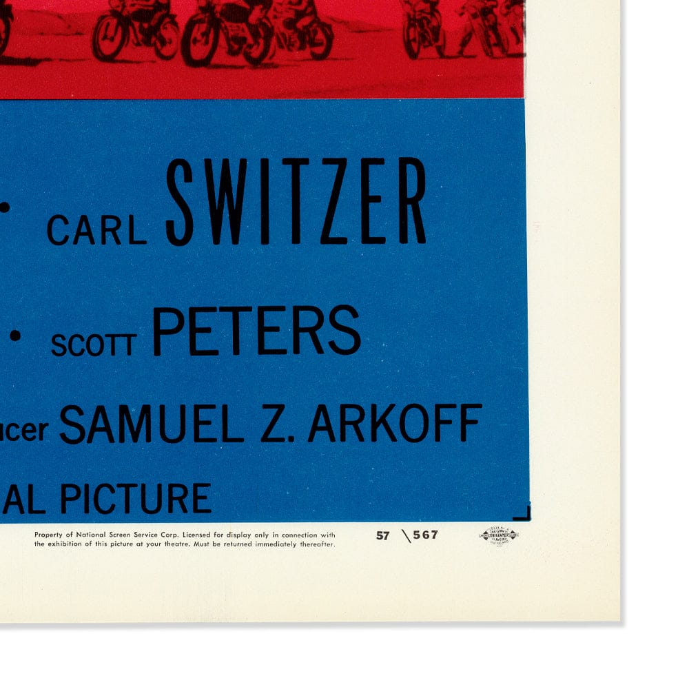 Motorcycle Gang: Original One Sheet Movie Poster, 1957 Art G S Pawn