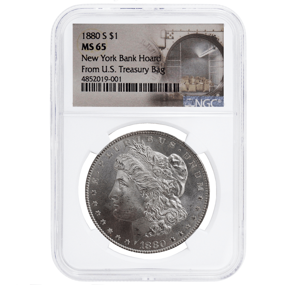 NGC New York Bank Hoard Morgan Dollars - Various Dates Gold & Silver Pawn Shop