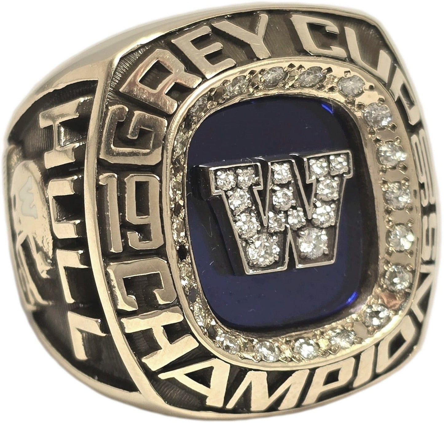 1990 Winnipeg Blue Bombers Grey Cup Ring Gold & Silver Pawn Shop