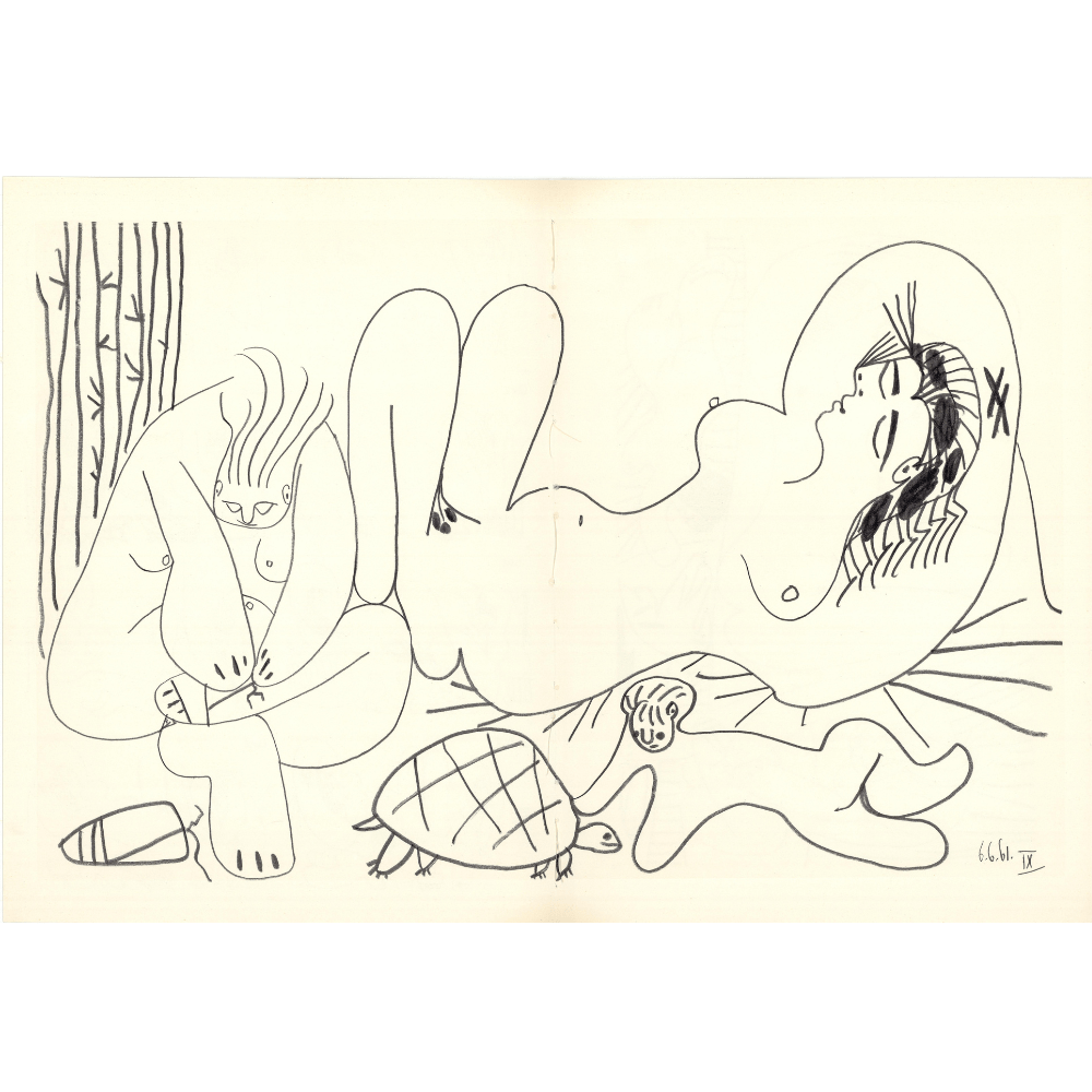 Pablo Picasso - Untitled "Les Déjeuners" XVI Art Gold & Silver Pawn Shop