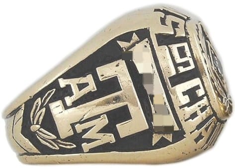 1975 Texas A&M Southwest Conference Championship Ring Gold & Silver Pawn Shop