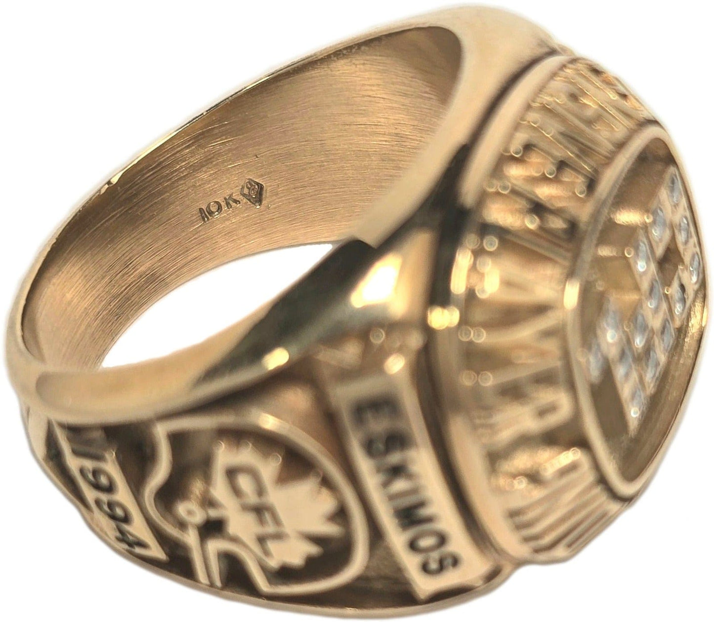 1994 CFL Most Outstanding Defensive Player Ring Gold & Silver Pawn Shop