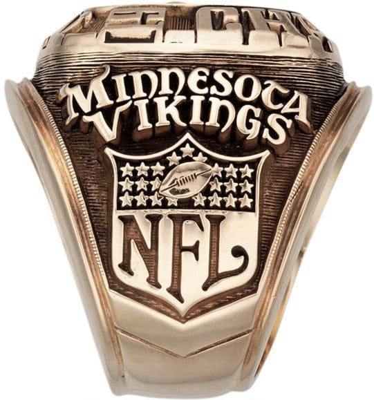 1974 Minnesota Vikings NFC Championship Ring Gold & Silver Pawn Shop